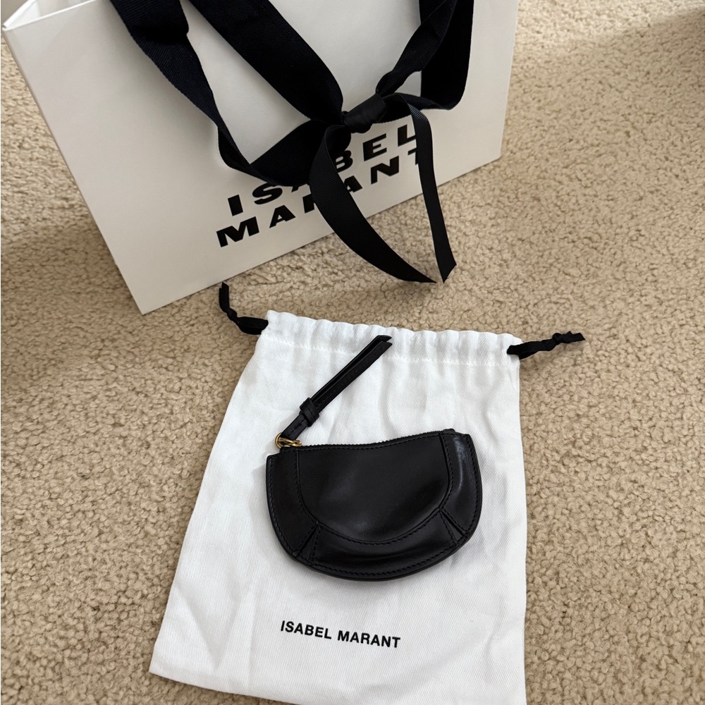 Isabel Marant Black Leather Coin Purse